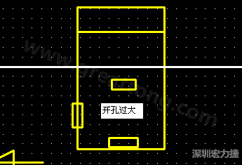 PCB設計時后焊元件焊盤開孔過大容易使焊錫流進插座造成短路。