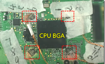 BGA錫裂，使用應變片(Strain Gauge)量測電路板到底哪個環節產生較大變形量