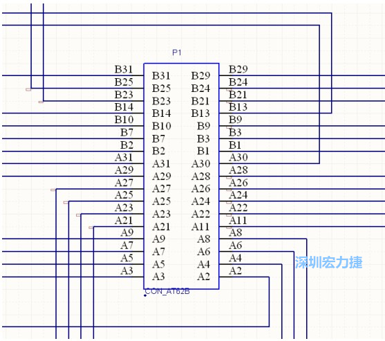 雙擊 1.SchDoc，文件可以被正常打開，下圖是其中的一部分：