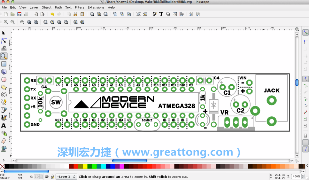 既然你有一個以電路板為背景的清晰影像了，使用向量工具將要絲印的圖像畫在上面吧，下面有一個例子。