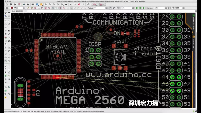 CadSoft EAGLE是一款專業的印刷電路板(PCB)設計軟件，低成本、便于使用、功能強大。