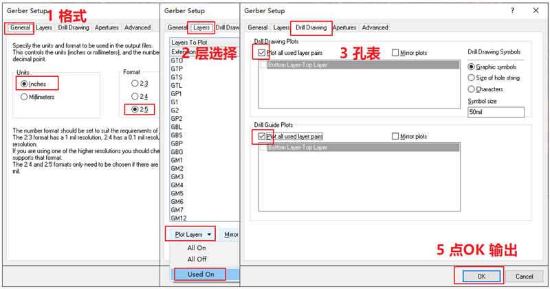 輸出Gerber部分，File下選擇 Gerber Files